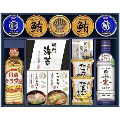 日清オイリオ 調味料 ギフト サラダ油 有明海産 海苔 味のり 食卓バラエティ セット 詰め合わせ CIH-70R (6) -  ギフトが安い！激安ギフトショップ｜70％OFF～人気カタログギフトも驚きの半額半値