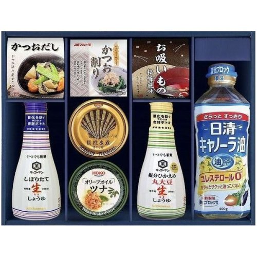 日清 日清オイリオ 調味料 ギフト キャノーラ油 キッコーマン 醤油 しぼりたて生しょうゆ セット 詰め合わせ GK-50 (12) -  ギフトが安い！激安ギフトショップ｜70％OFF～人気カタログギフトも驚きの半額半値