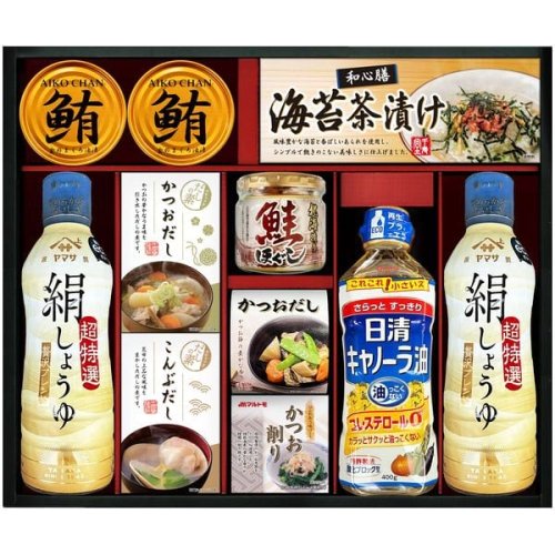 ヤマサ 調味料 ギフト 醤油 絹しょうゆ 鰹節 出汁 食用油 瓶詰 缶詰 お茶漬け セット 詰め合わせ バラエティ 料理 食品 KI-70R2 -  ギフトが安い！激安ギフトショップ｜70％OFF～人気カタログギフトも驚きの半額半値