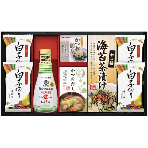 キッコーマン 調味料 ギフト 醤油 塩分ひかえめ生しょうゆ 鰹節 出汁 海苔 白子のり お茶漬け セット 詰め合わせ 食品 OR-30 -  ギフトが安い！激安ギフトショップ｜70％OFF～人気カタログギフトも驚きの半額半値