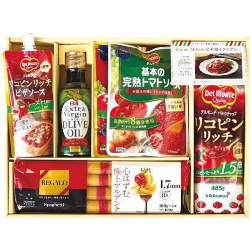 パスタ 麺 ギフト スパゲッティ 乾麺 トマトケチャップ オリーブオイル ミカドイタリアン セット 詰め合わせ 人気 食品 食べ物 MKI-30N  (6) - ギフトが安い！激安ギフトショップ｜70％OFF～人気カタログギフトも驚きの半額半値