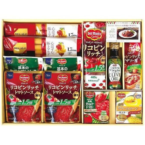 パスタ 麺 ギフト スパゲッティ 乾麺 トマトケチャップ オリーブオイル ミカドイタリアン セット 詰め合わせ 食品 食べ物 MKI-50N (4)  - ギフトが安い！激安ギフトショップ｜70％OFF～人気カタログギフトも驚きの半額半値