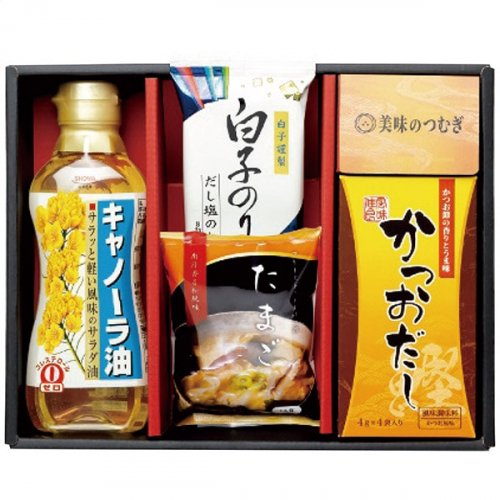 油 食用油 調味料 ギフト 出汁 かつおだし 味付け海苔 白子のり 即席スープ セット 詰め合わせ 惣菜 常温 食品 食べ物 FKN-BZ (28)  - ギフトが安い！激安ギフトショップ｜70％OFF～人気カタログギフトも驚きの半額半値