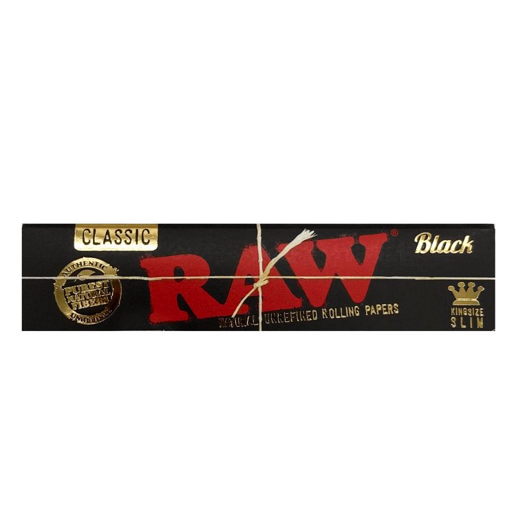 メール便対応】 RAW BLACK キングサイズスリム 108mm ブラック - headshop ZiPPY!