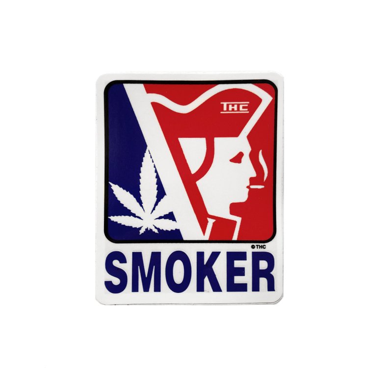 メール便対応】 ステッカー - Smoker THC - headshop ZiPPY!