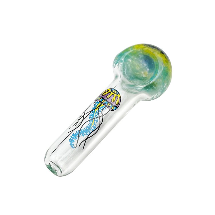 Jellyfish Glass - JF Logo ガラスパイプ - headshop ZiPPY!