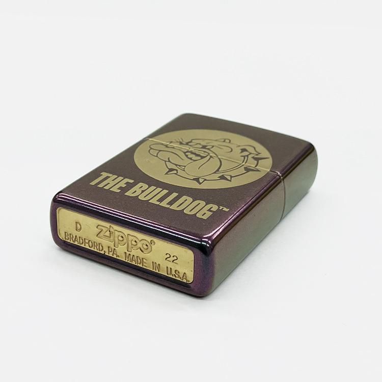 最も  ZIPPO × Bulldog Iridescent ライター ジッポー Satin タウン＆カントリー