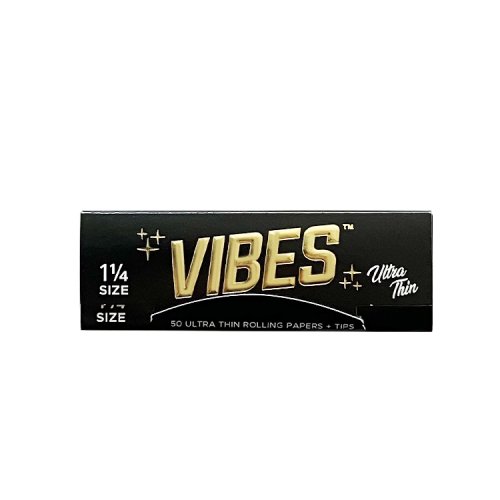 【メール便対応】 VIBES Ultra Thin 1 1/4サイズ チップ付き 極薄