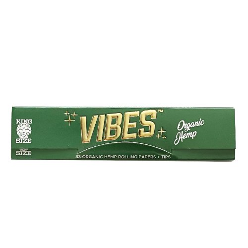 【メール便対応】 VIBES Organic Hemp キングサイズスリム チップ付き オーガニックヘンプ