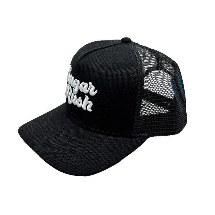 Sugar Rush Snapback ブラック ホワイトロゴ メッシュキャップ