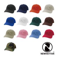 [ NEWHATTAN ] PROMO COTTON WASHED CCAP - オリジナル刺繍/プリント対応商品