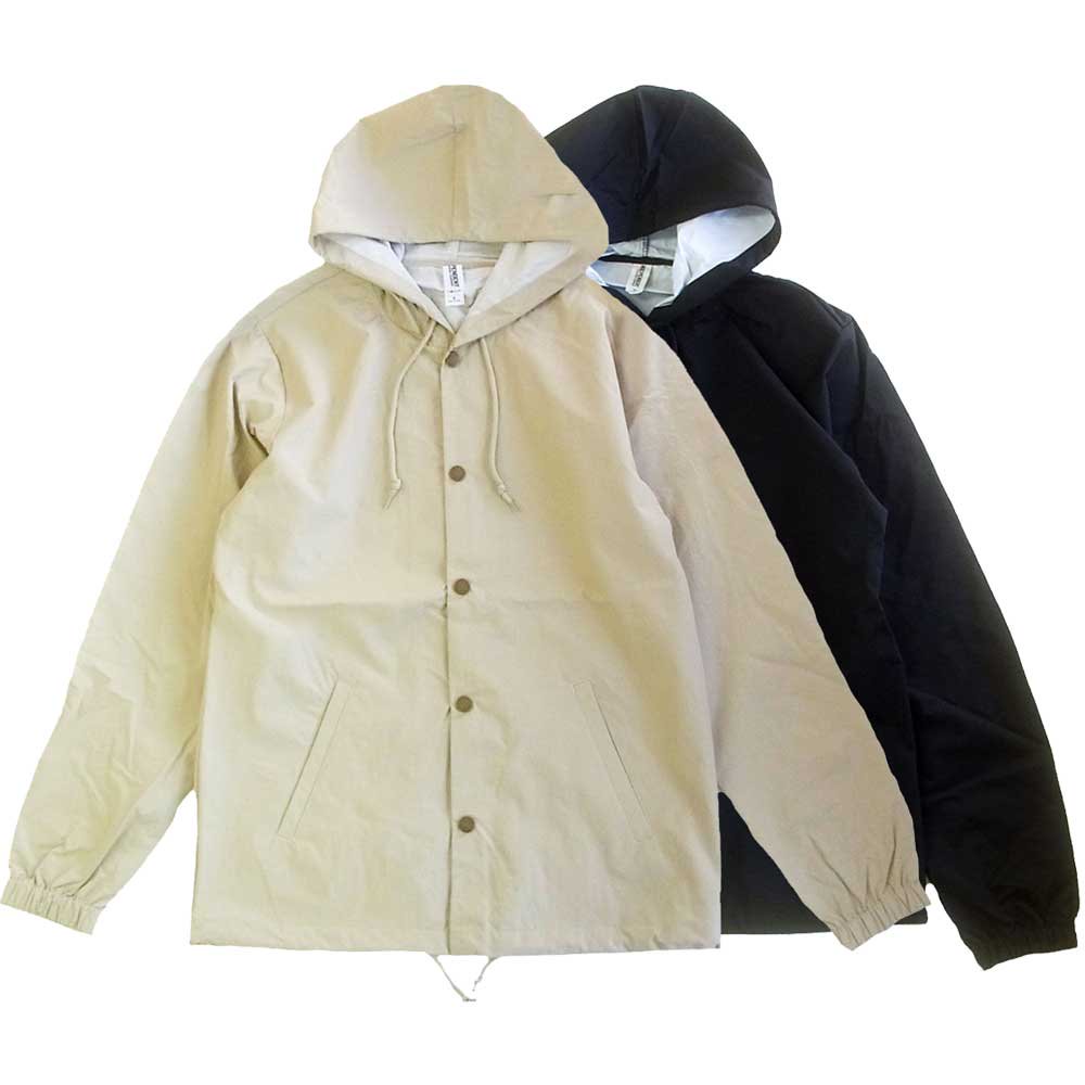 INDEPENDENT TRADING EXP95NB WATER RESISTANT HOODED COACH JACKET[2 color] -  オリジナルプリント/オリジナル刺繍対応
