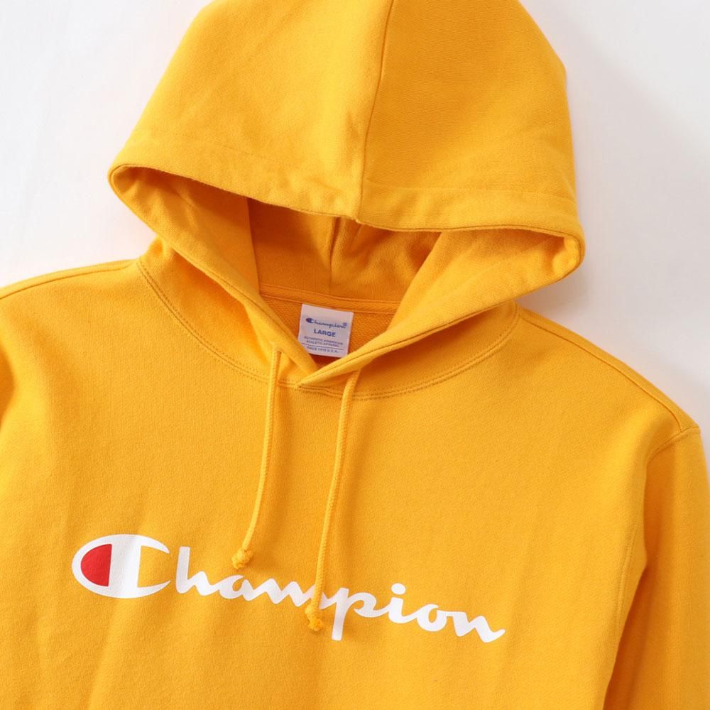 champion yellow pullover