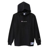  SALE  Champion LONG SLEEVE HOOD SHIRT[BLACK] - C3-M414<img class='new_mark_img2' src='https://img.shop-pro.jp/img/new/icons34.gif' style='border:none;display:inline;margin:0px;padding:0px;width:auto;' />
