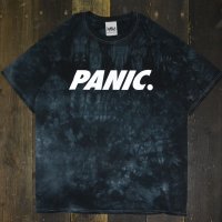 PANIC REFLECTIVE PANIC LOGO T-SHIRTS[BLUE TIEDYE]