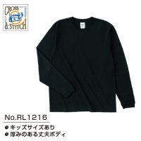 [ CROSS STITCH ]  RL1216 LONG SLEEVE T-SHITS - 無地 ロングスリーブ Tシャツ ロンT (プリント/刺繍対応) 
