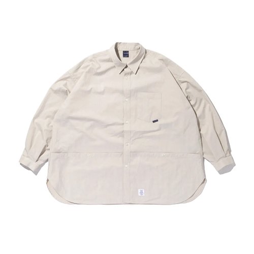 APPLEBUM 2120213 Oversize Shirt Jacket [Beige]