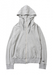 SWEAT ZIP PARKA GRAY
