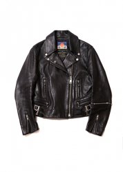 blackmeans × Royal Pussy RIDERS LEATHER JACKET ”JETS” BLACK