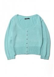 SILKY BOLERO CARDIGAN GREEN