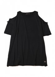 <img class='new_mark_img1' src='https://img.shop-pro.jp/img/new/icons41.gif' style='border:none;display:inline;margin:0px;padding:0px;width:auto;' />SWEAT LONG MUSLIN TOP BLACK