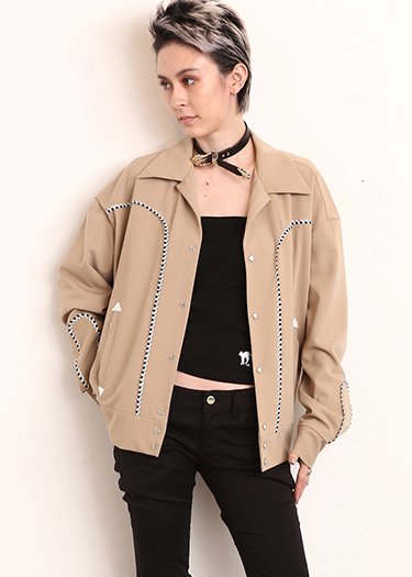 GABARDINE WESTERN JACKET - Royal Pussy | ロイヤルプッシー公式通販