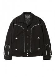 GABARDINE WESTERN JACKET BLACK