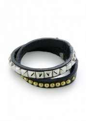 <img class='new_mark_img1' src='https://img.shop-pro.jp/img/new/icons41.gif' style='border:none;display:inline;margin:0px;padding:0px;width:auto;' />DOUBLE WRAP STUDS BRACELET