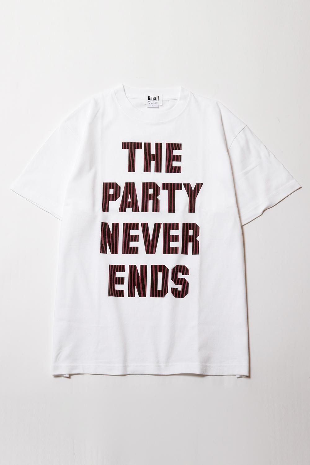 TPNE Tee - RED Snake Stripes - WHITE - Royal Pussy WEBSTORE