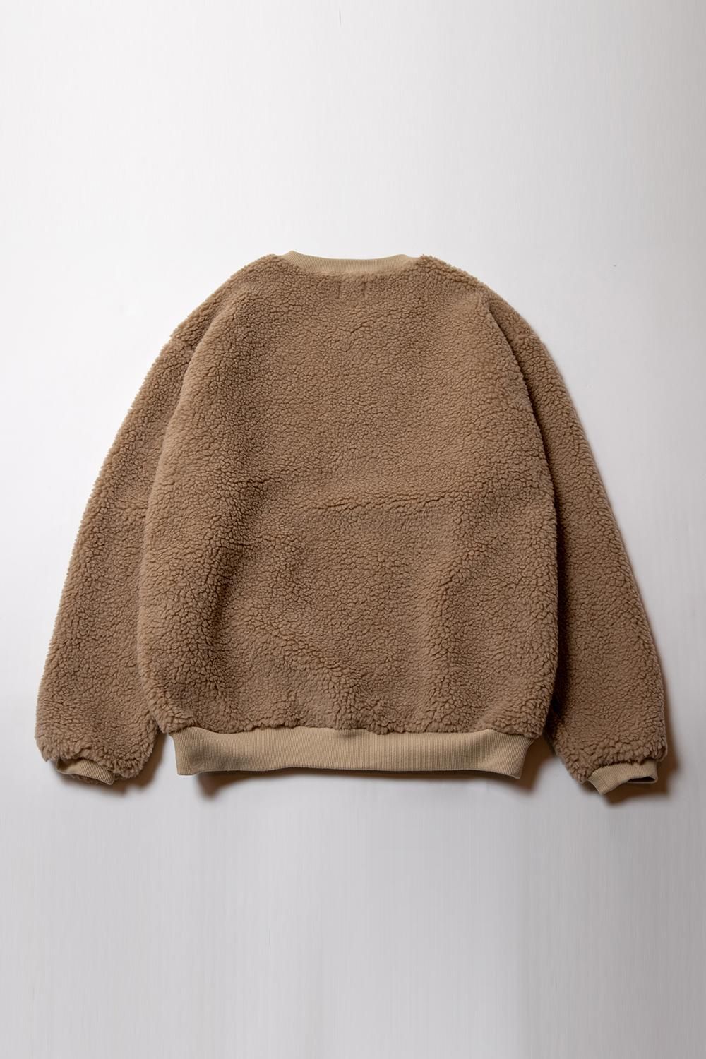 Side Pocket ECO Fur Sweat - BEIGE - Royal Pussy WEBSTORE