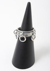 STONE 3ROW BELT RING