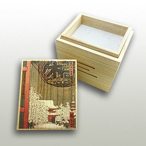 名所江戸百景 -金龍山- 焼き海苔箱(炭別売り)
