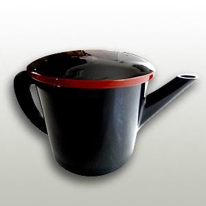ABS製黒渕朱 丸湯筒 特大サイズ