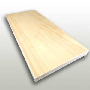 米檜材(スプルス材)蕎麦まな板片面這わせストッパー付 900mm 約H45mm