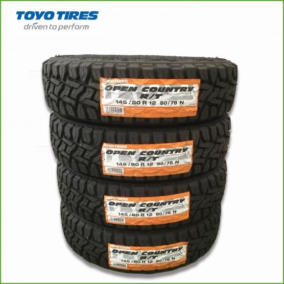 トーヨーオープンカントリーＲＴ 145/80R12　工賃込み 岐阜県中津川市