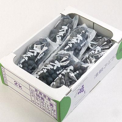 青森県産ぶどう　スチューベン　2箱 青森県産ぶどう「スチューベン」 約2kgx2箱(10〜24房）[津軽