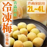 （冷凍）青森県産冷凍色梅（家庭用2L〜4Lサイズ混合）※2022年物です。8月上旬から発送予定
