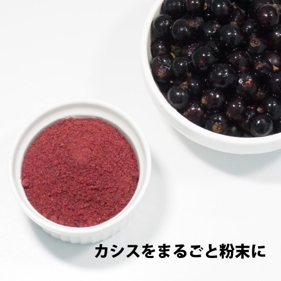 カシスパウダー 国産カシス粉末 農薬不使用カシス