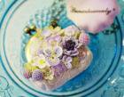 【Lunarheavenly】お花のがま口(紫)/ネックレス