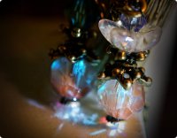 【透明サフィレット】魔法の国の宝石　妖精の香水瓶(花＆アレキサンドライト蓋)/ネックレス