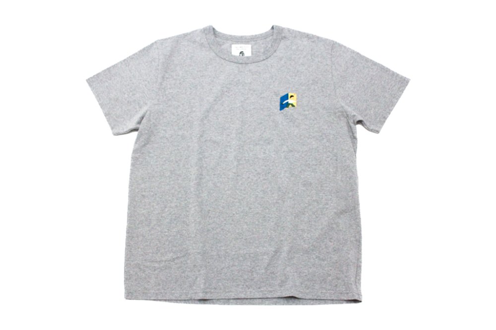GOOD BYE embroidery Tee designed by James Ulmer GRAY
<br>TACOMA FUJI RECORDS