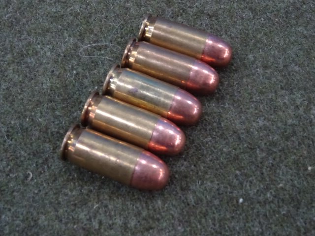 再販】45口径拳銃用ダミーカート5発セット