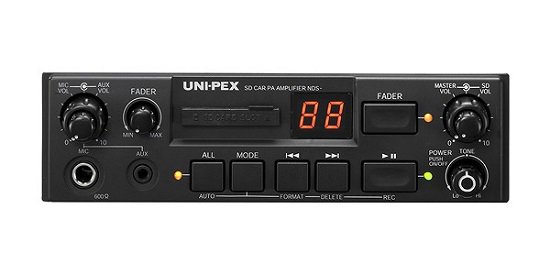 UNI-PEX NDS-102A ＳＤレコーダー付車載アンプ １０Ｗ １２Ｖ ☆送料無料☆