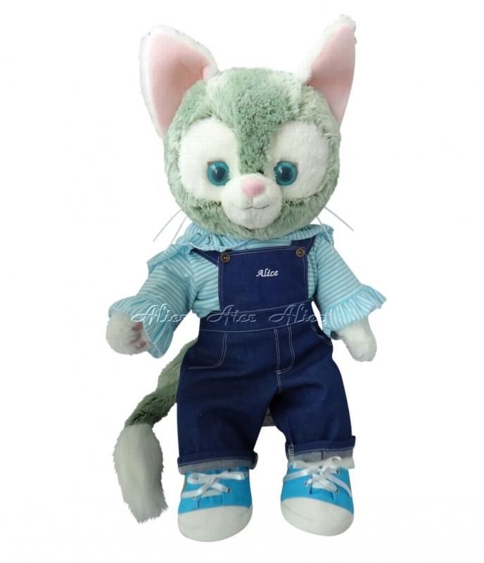 ジェラトーニ,オーバーオールセット水色,Mサイズ｜ダッフィー