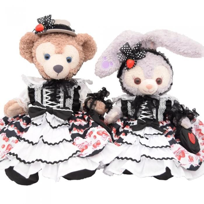 【冬バーゲン★】 シェリーメイ,Sサイズ用,ブラック苺ちゃんドレス｜ダッフィー 着せ替え服・アウトフィット