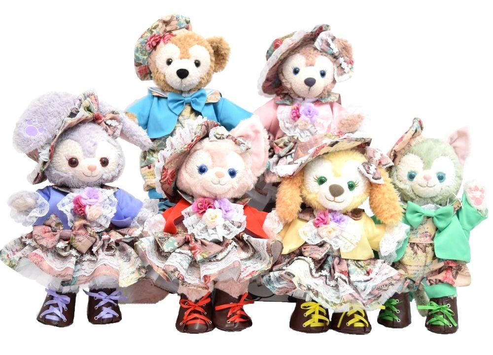 ジェラトーニSサイズ用,ヴィンテージ柄サロペット｜ダッフィー