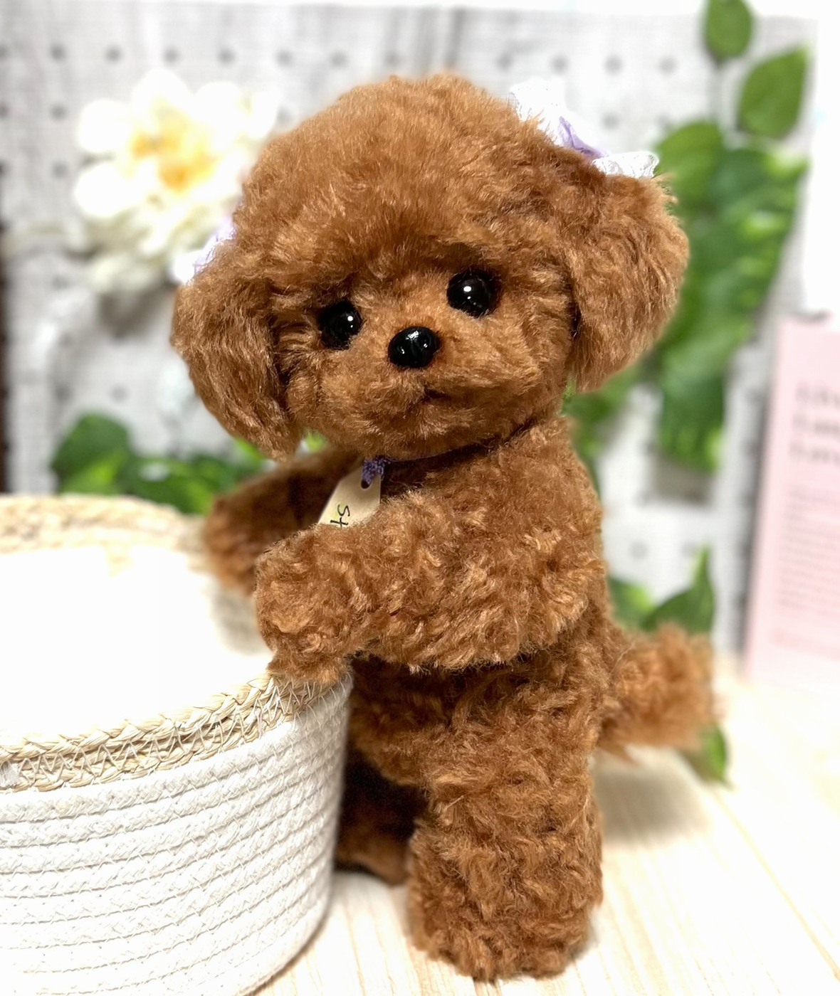 可愛いトイプードル 犬ちゃん テディベア 作家 ハンドメイド