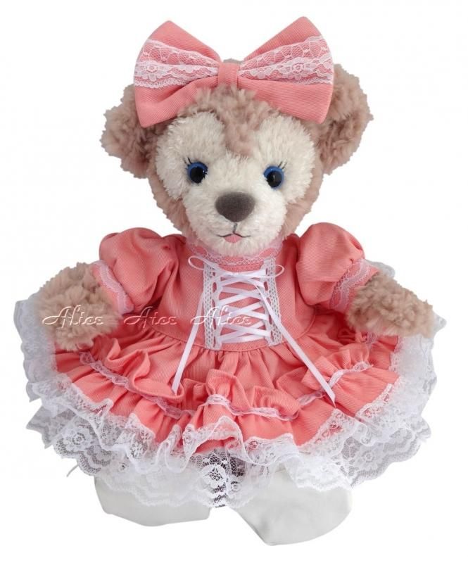 プリンセスドレス コーラルピンク ss ダッフィーコスチューム シェリーメイ服 テディベアの通販 アリス プリンセスドレス コーラルピンク ss ダッフィーコスチューム シェリーメイ服 テディベアの通販 アリス
