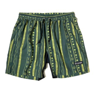 <img class='new_mark_img1' src='https://img.shop-pro.jp/img/new/icons12.gif' style='border:none;display:inline;margin:0px;padding:0px;width:auto;' />NATIVE STRIPE TRAIL SHORTS “FOOTY GRAFFITI” olive