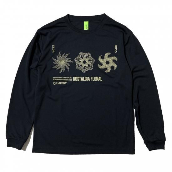 L/S PRA SHIRT“FLORAL SYSTEM” black - CALDEIRA｜公式